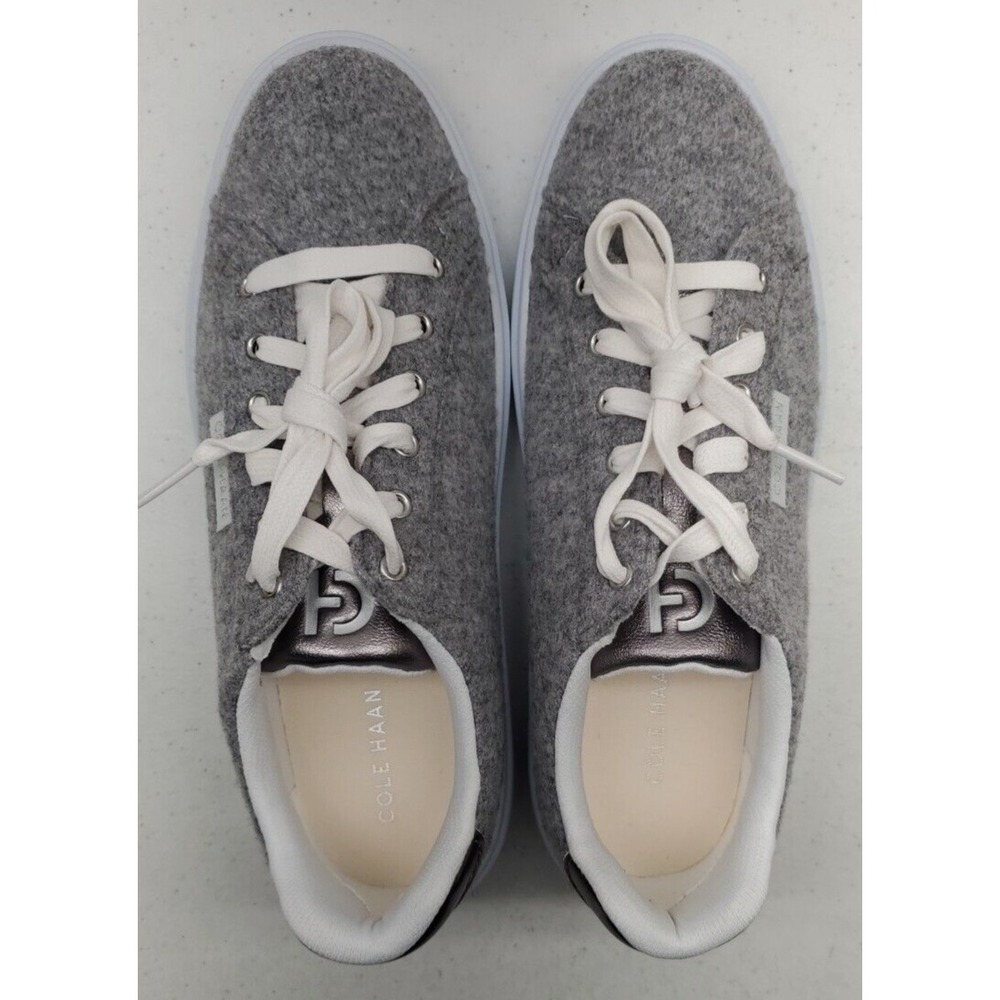 Cole Haan GC Daily Sneakers Grey Wool/Dark Silver W29265‎ Women's Sz 7B New! - Picture 5 of 11